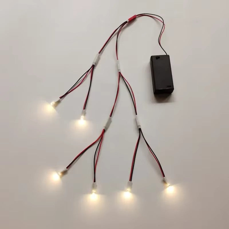 No solder easy wire battery led kit 2 to 6 leds options cosplay railways models