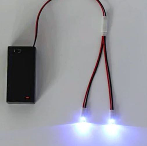 No solder easy wire battery led kit 2 to 6 leds options cosplay railways models