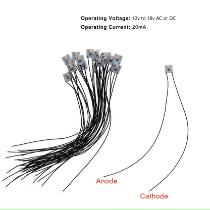 12v 5 pcs Building Interior Lighting for Railway and Models LED panels HO OO N