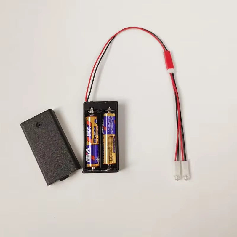No solder easy wire battery led kit 2 to 6 leds options cosplay railways models