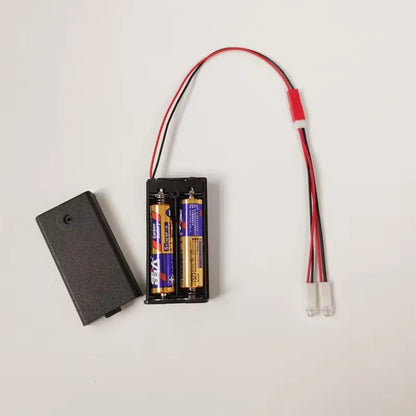 No solder easy wire battery led kit 2 to 6 leds options cosplay railways models