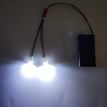 No solder easy wire battery led kit 2 to 6 leds options cosplay railways models